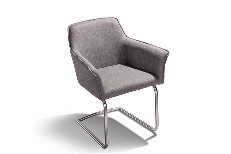 Home Furniture Modern Blue Velvet Fabric Metal Lounge Room Dining Chair